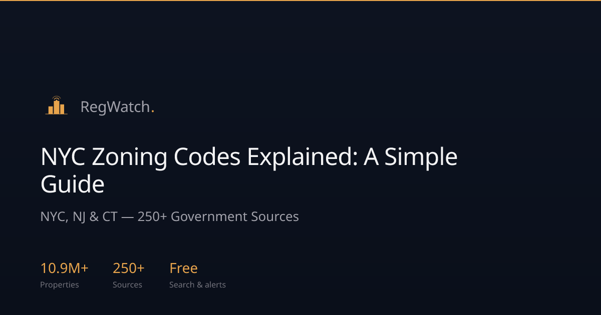 NYC Zoning Codes Explained: A Simple Guide | RegWatch